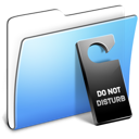 Aqua Smooth Folder Do not disturb icon